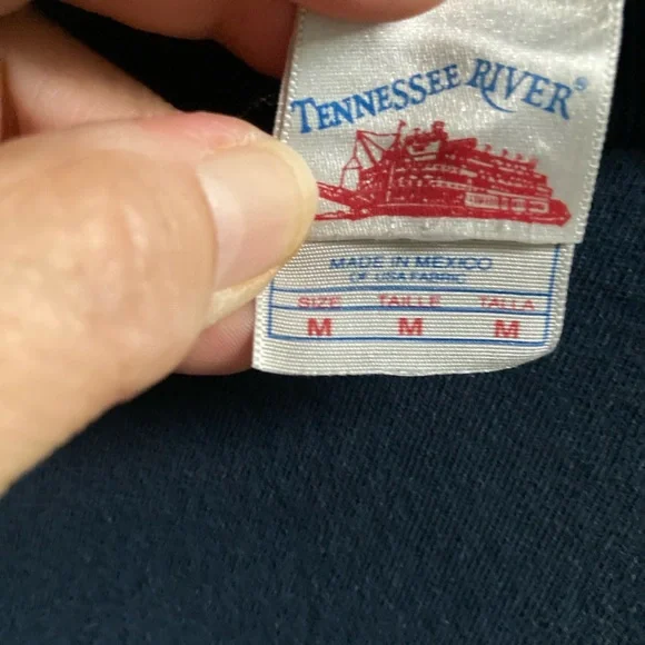 Navy Blue Vintage unisex American Idol Logo AMAZING GRACE Religous God medium - Picture 4 of 7